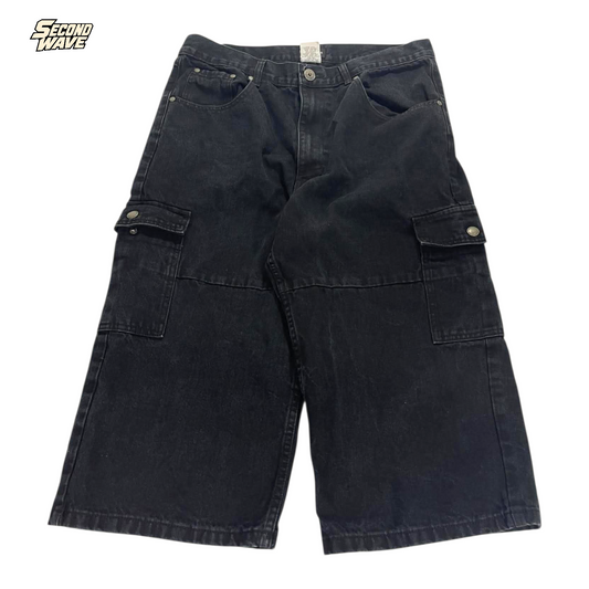 CHISEL 95 BLACK 3/4 CARGO SHORTS (32)