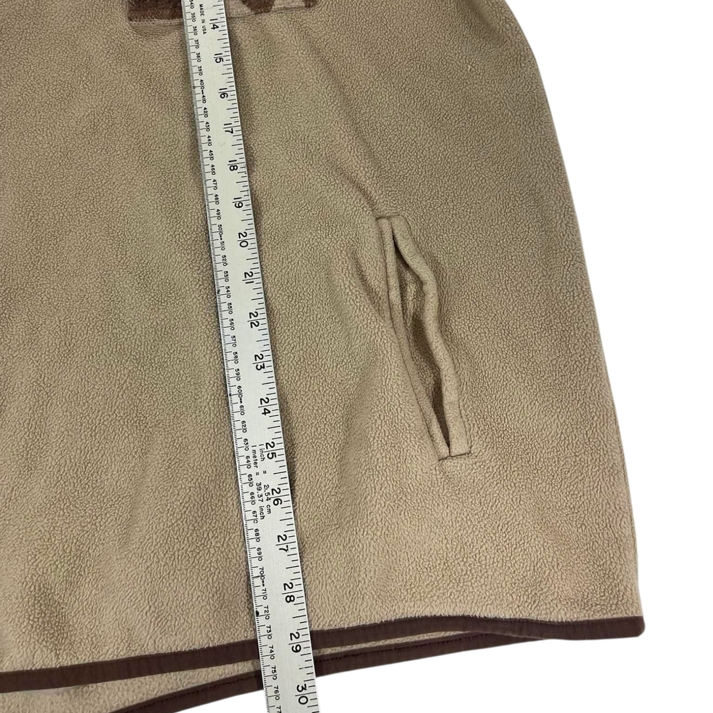 RHYTHM BROWN QUARTER ZIP FLEECE (L-XL)