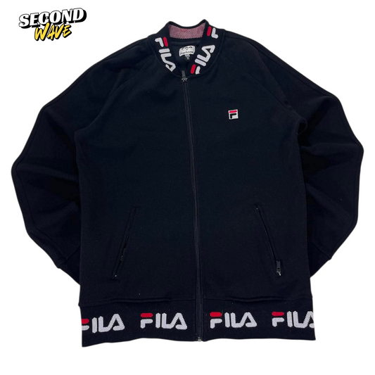 FILA BLACK ZIP UP JACKET (M)