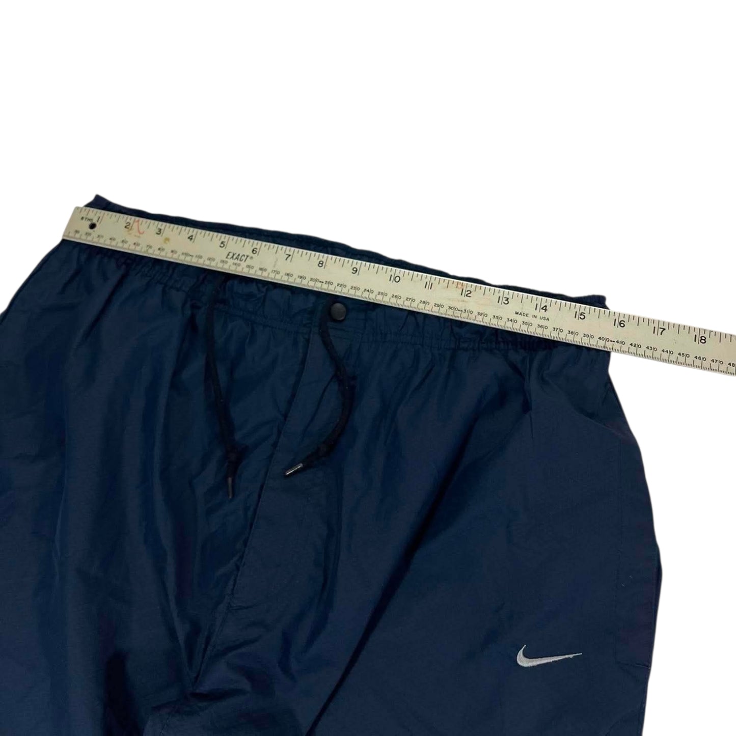 VINTAGE NIKE NAVY BLUE TRACK PANTS (L)