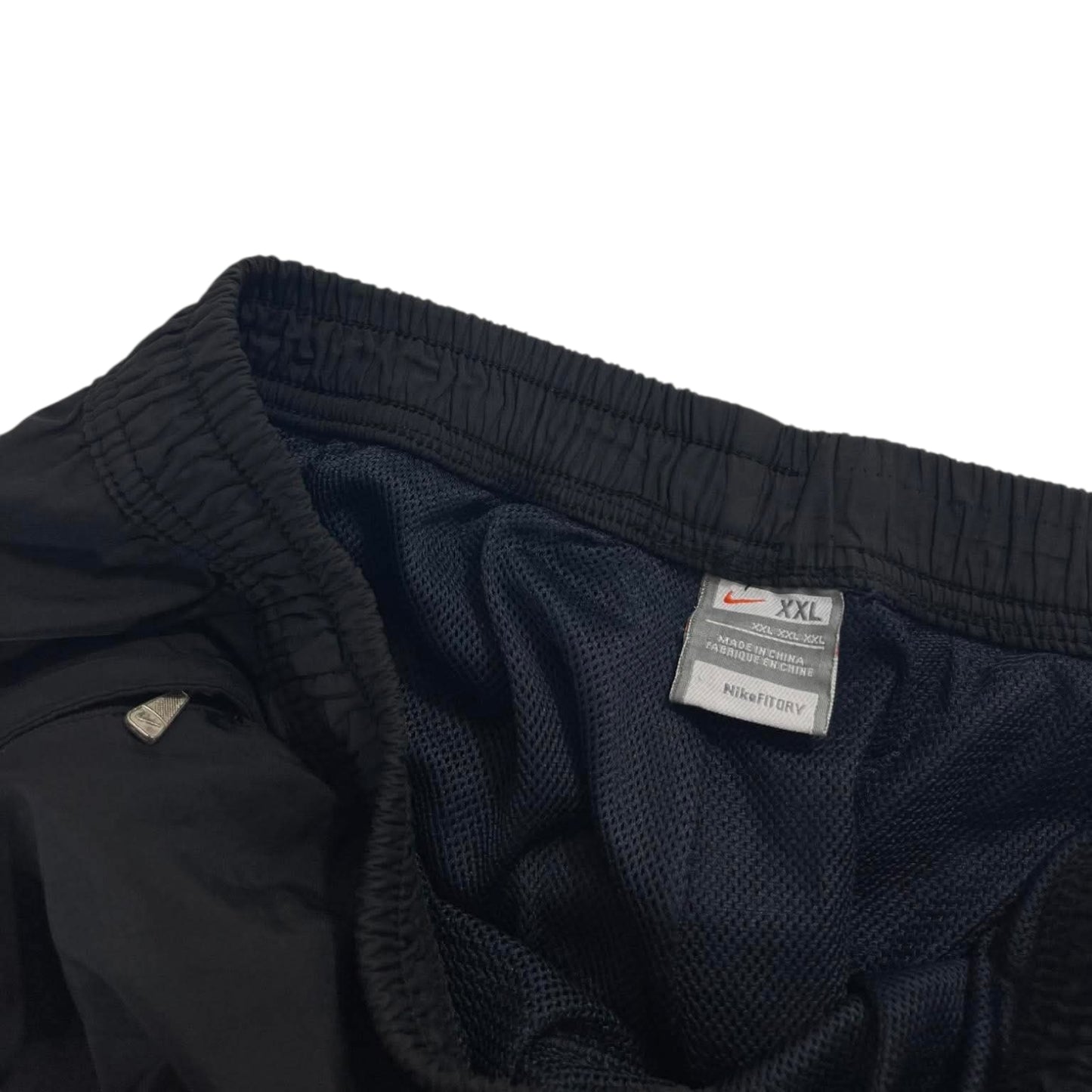 VINTAGE NIKE BLACK TRACK PANTS (L)