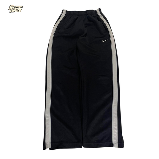 Y2K NIKE BLACK AND WHITE TRACKPANTS (M) ⁵