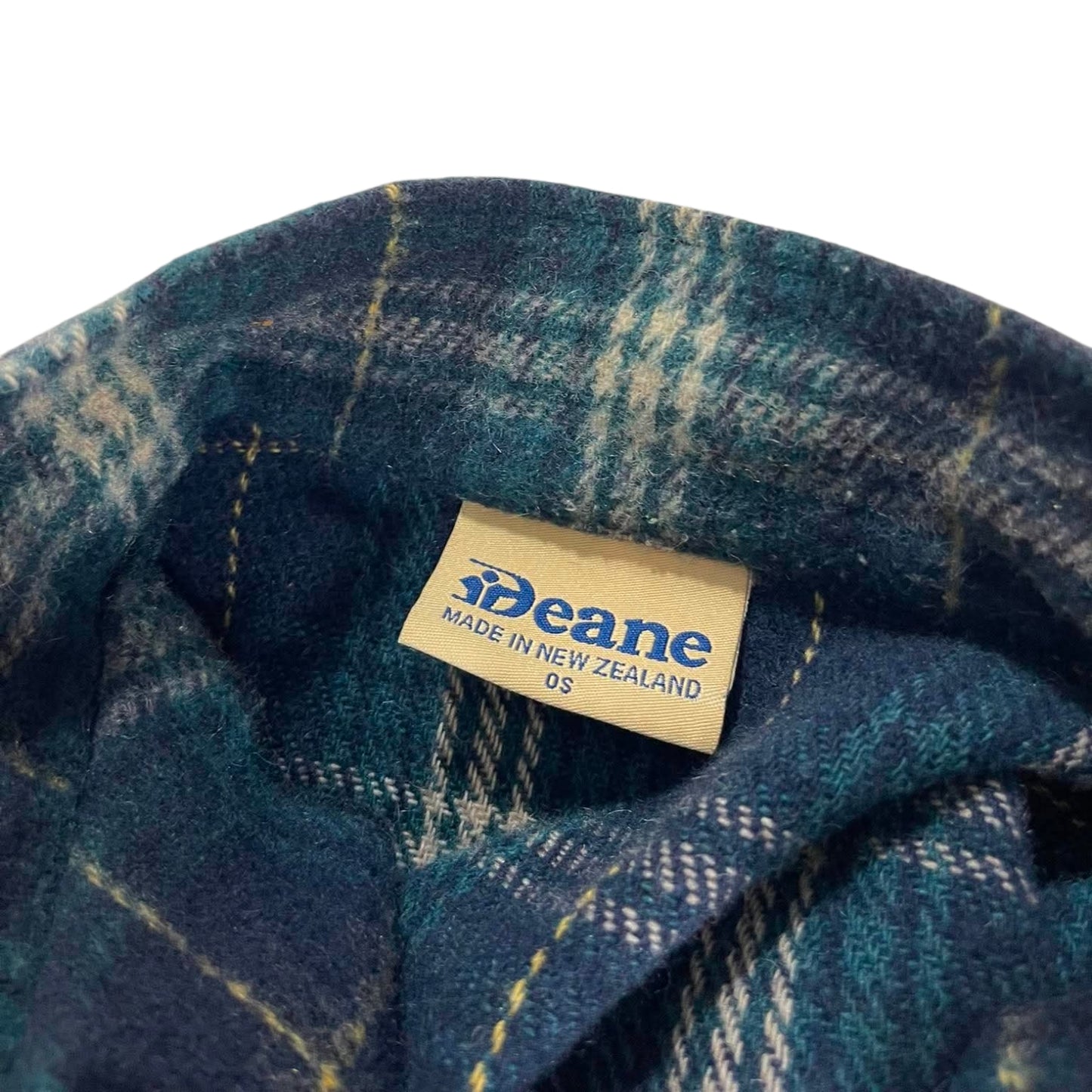 90S BLUE PLAID FLANNEL SHIRT (XL)