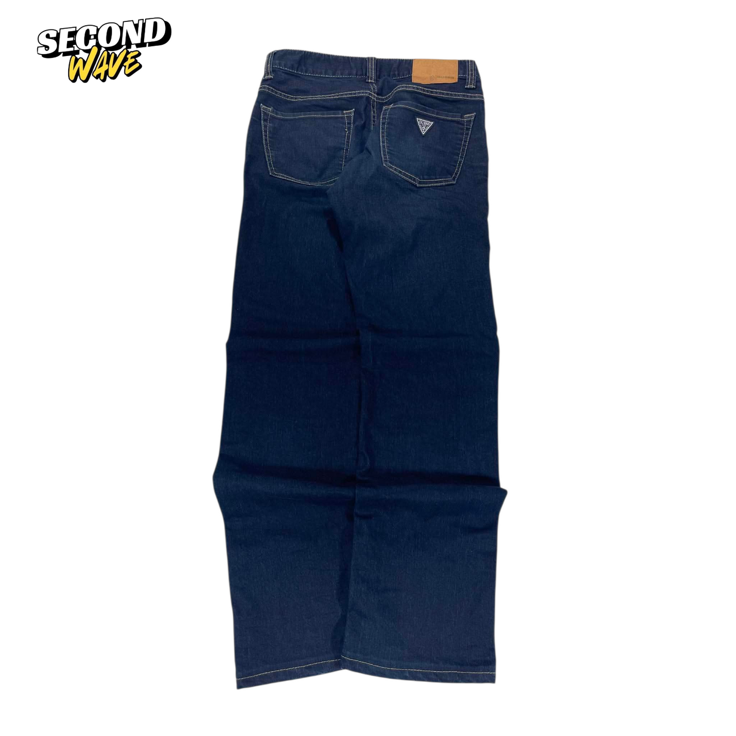 GUESS NAVY BLUE STRAIGHT LEG JEANS (28)