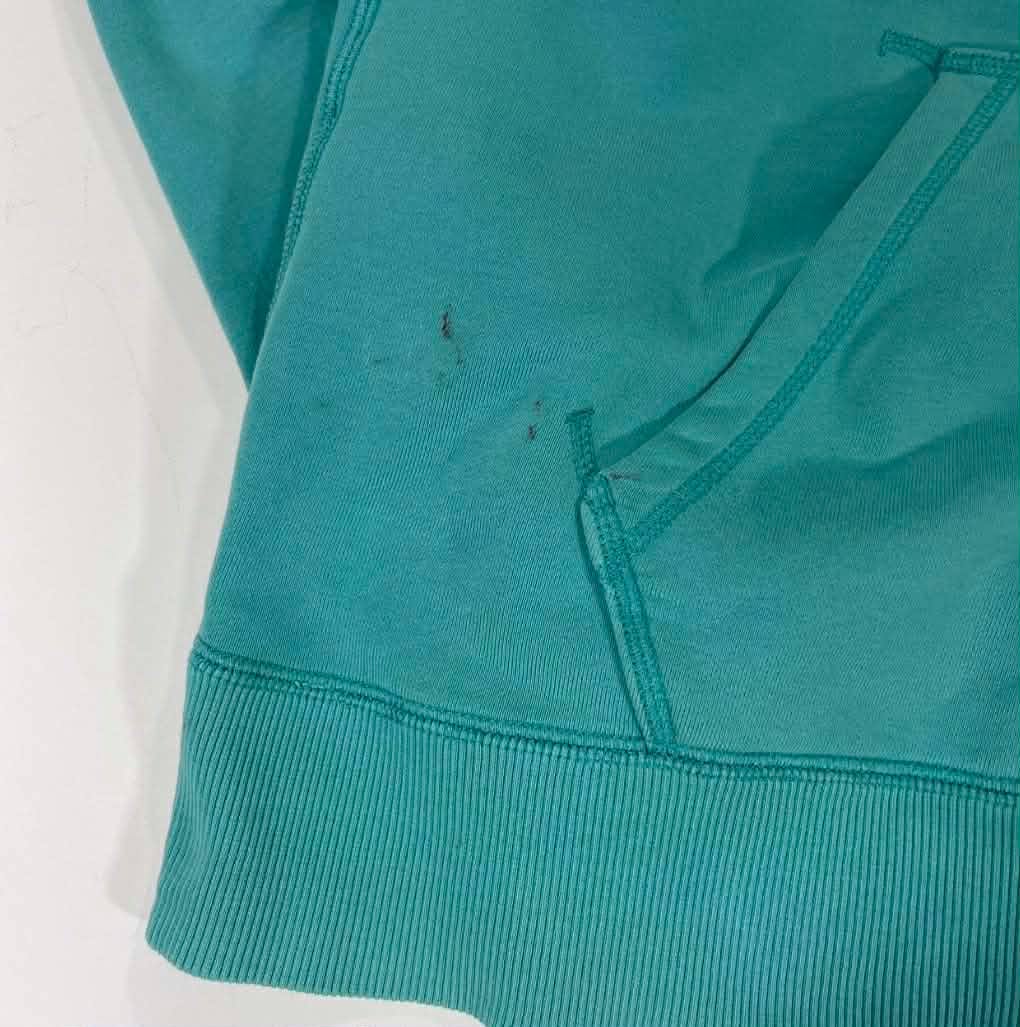 VINTAGE EMERALD NIKE HOODIE WITH GREY LOGO (L)