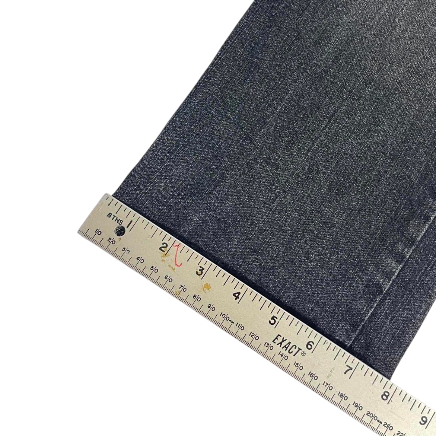 VINTAGE DARK WASH WIDE LEG JEANS (34)