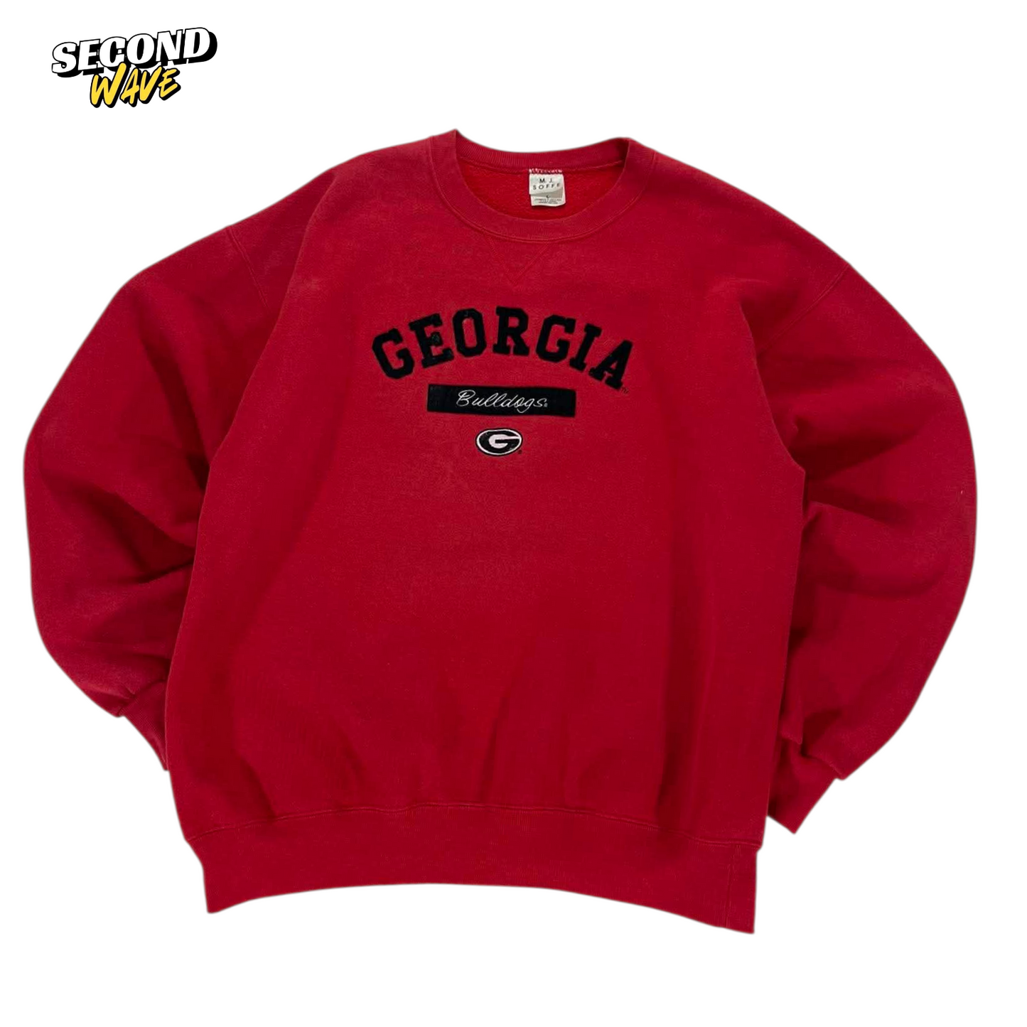 90S GEORGIA BULLDOGS RED CREWNECK SWEATSHIRT (M-L)