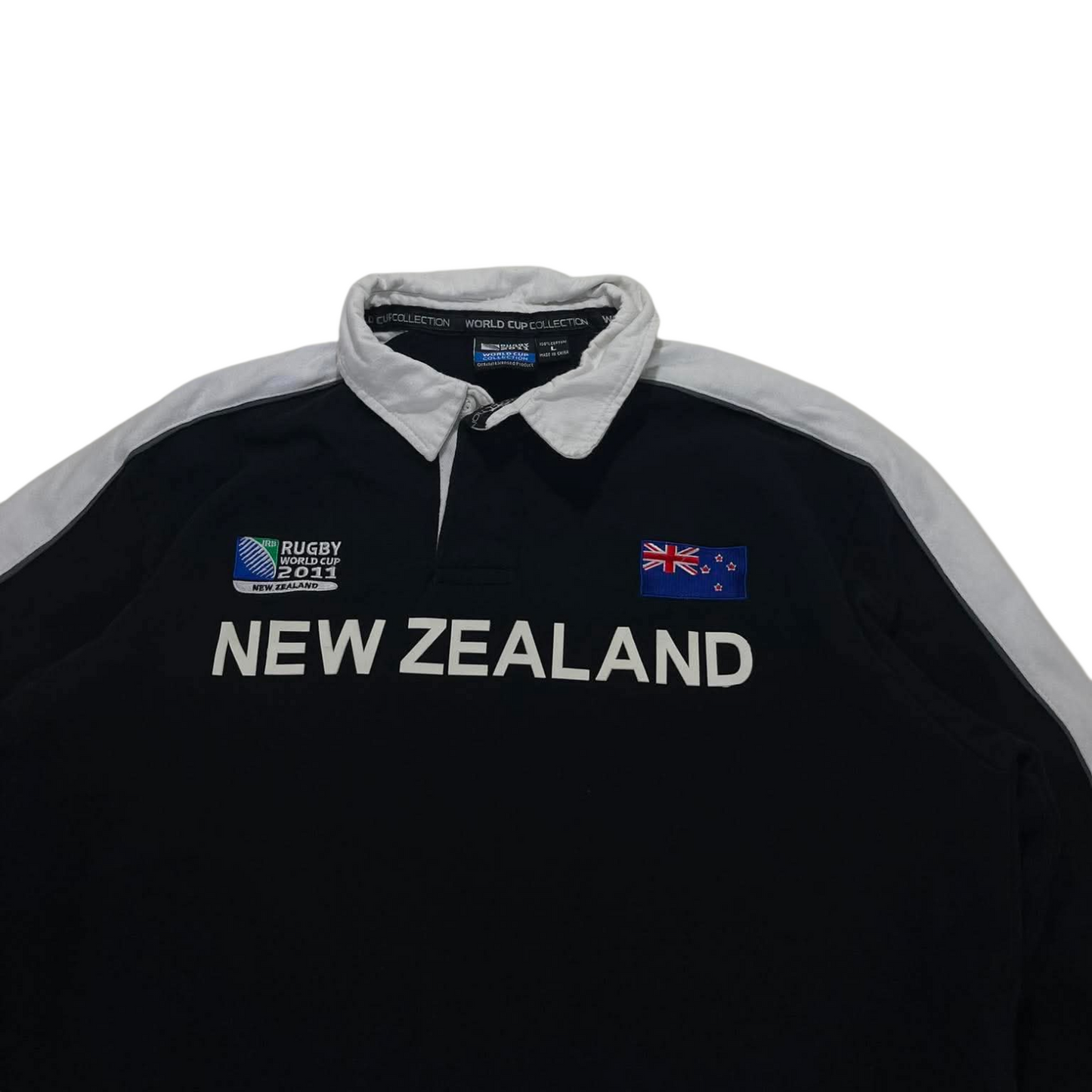 NEW ZEALAND RUGNY WORLD RUGBY SHIRT (L)