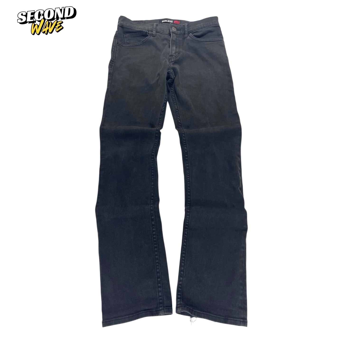 Y2K QUIKSILVER BLACK SLIM FIT JEANS (30")