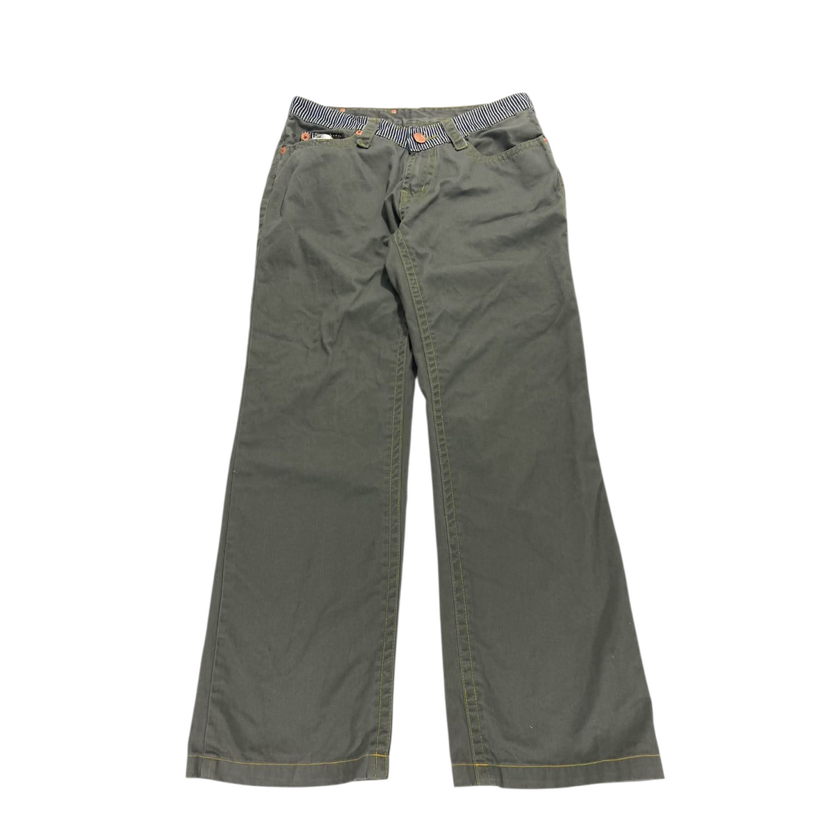 Y2K EVISU GREEN JEANS (31)