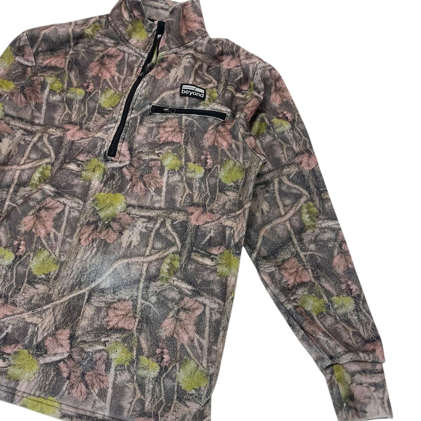 REALTREE MADE IN NZ BEYOND CAMO QUARTER ZIP FLEECE (L)