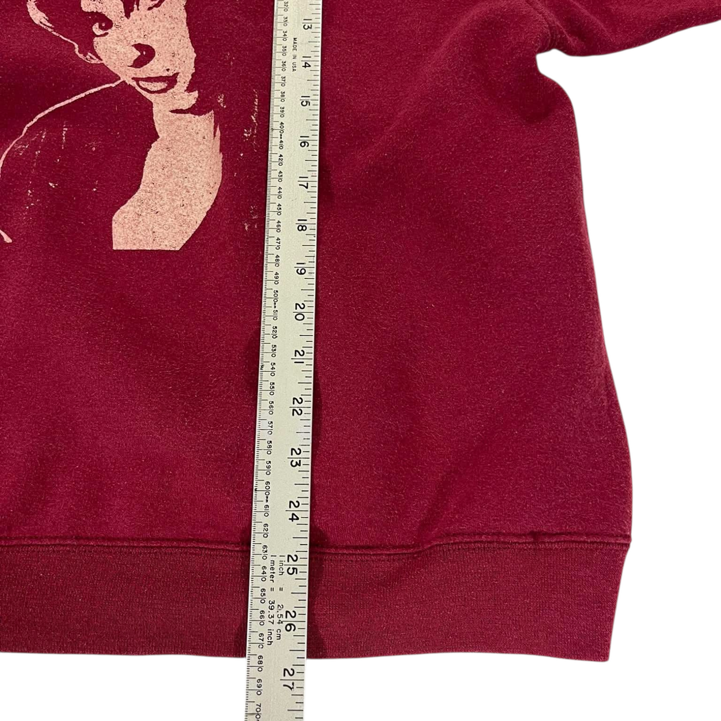 AMY WINEHOUSE BURGUNDY CREWNECK (XL)
