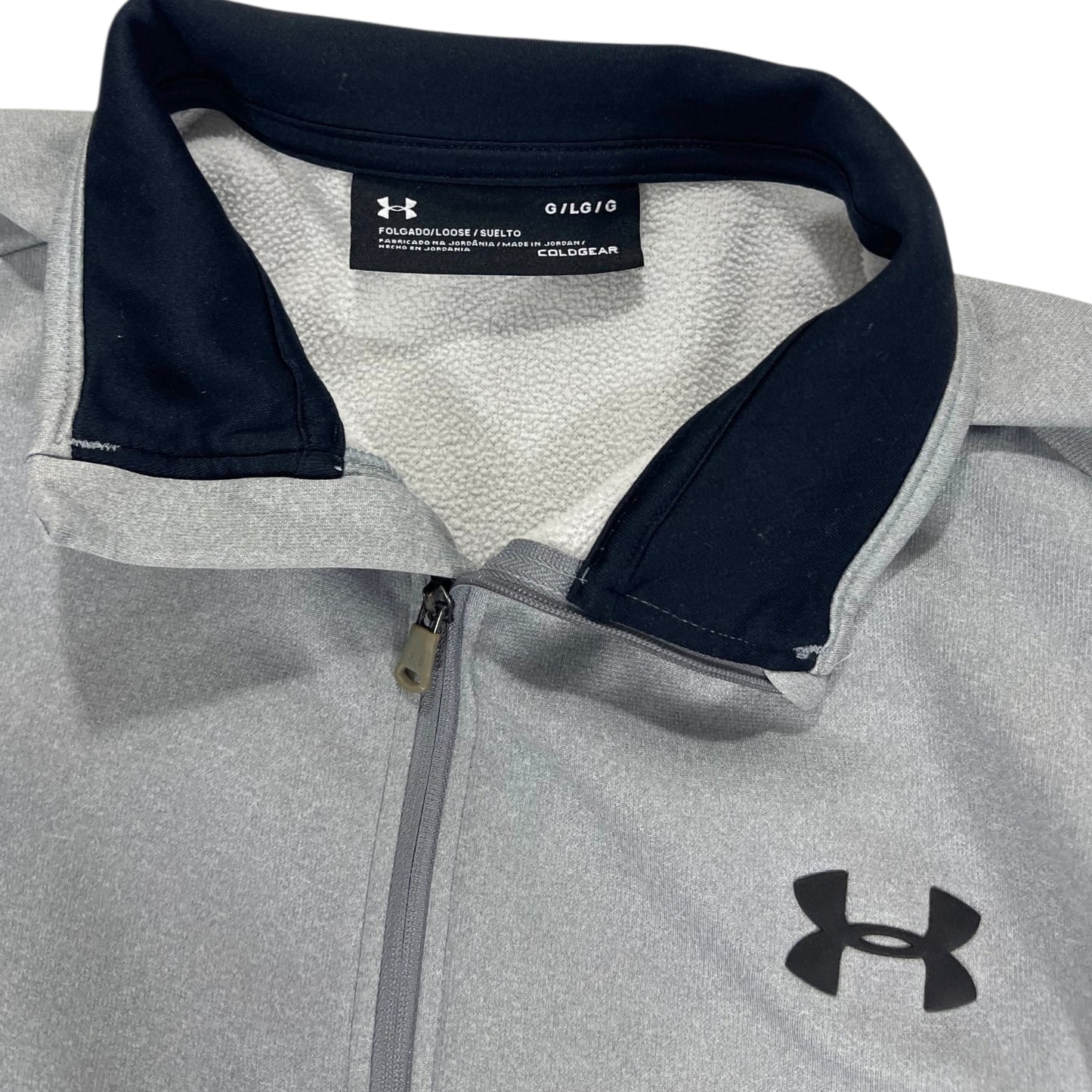 UNDER ARMOUR GRAY QUARTER ZIP PULLOVER (L)