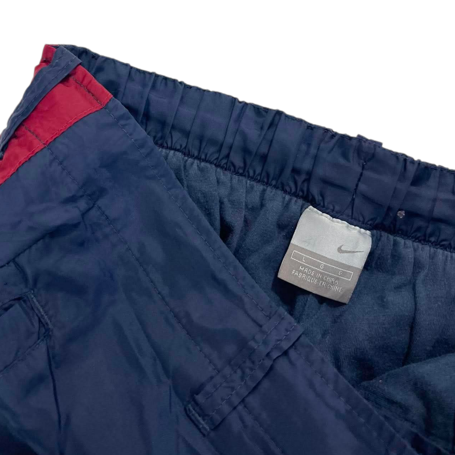 NIKE BLUE & RED TRACK PANTS ² (L)
