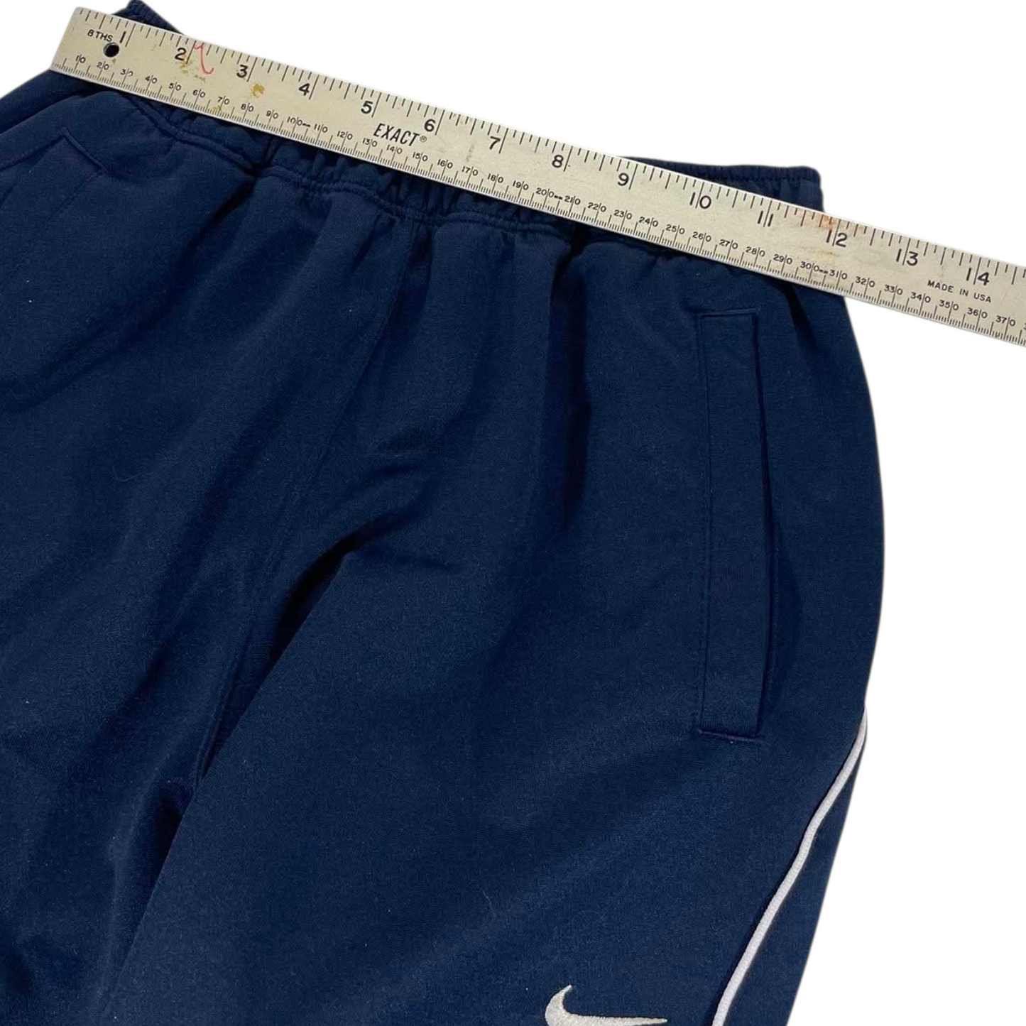 Y2K NIKE NAVY TRACK PANTS (M) ⁸