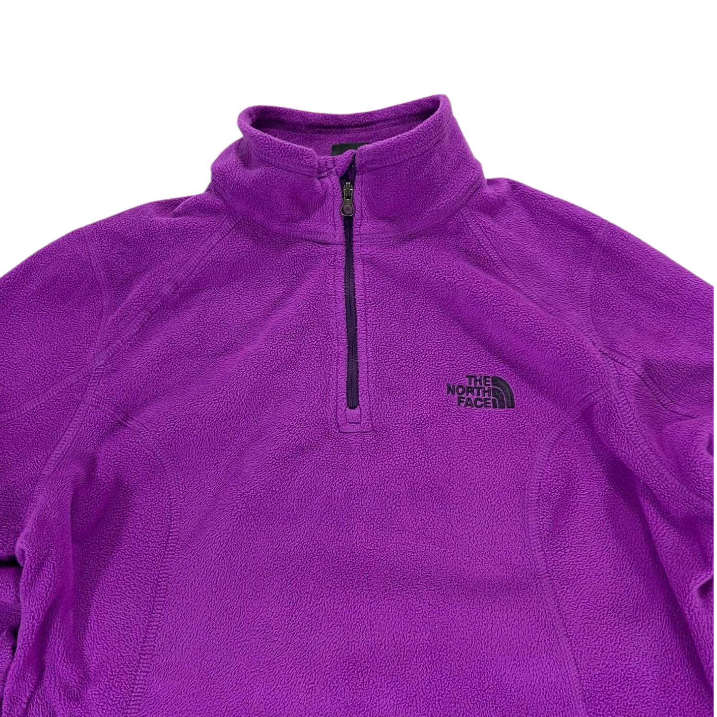 THE NORTH FACE PURPLE FLEECE QUARTER ZIP SWEATSHIRT (S)