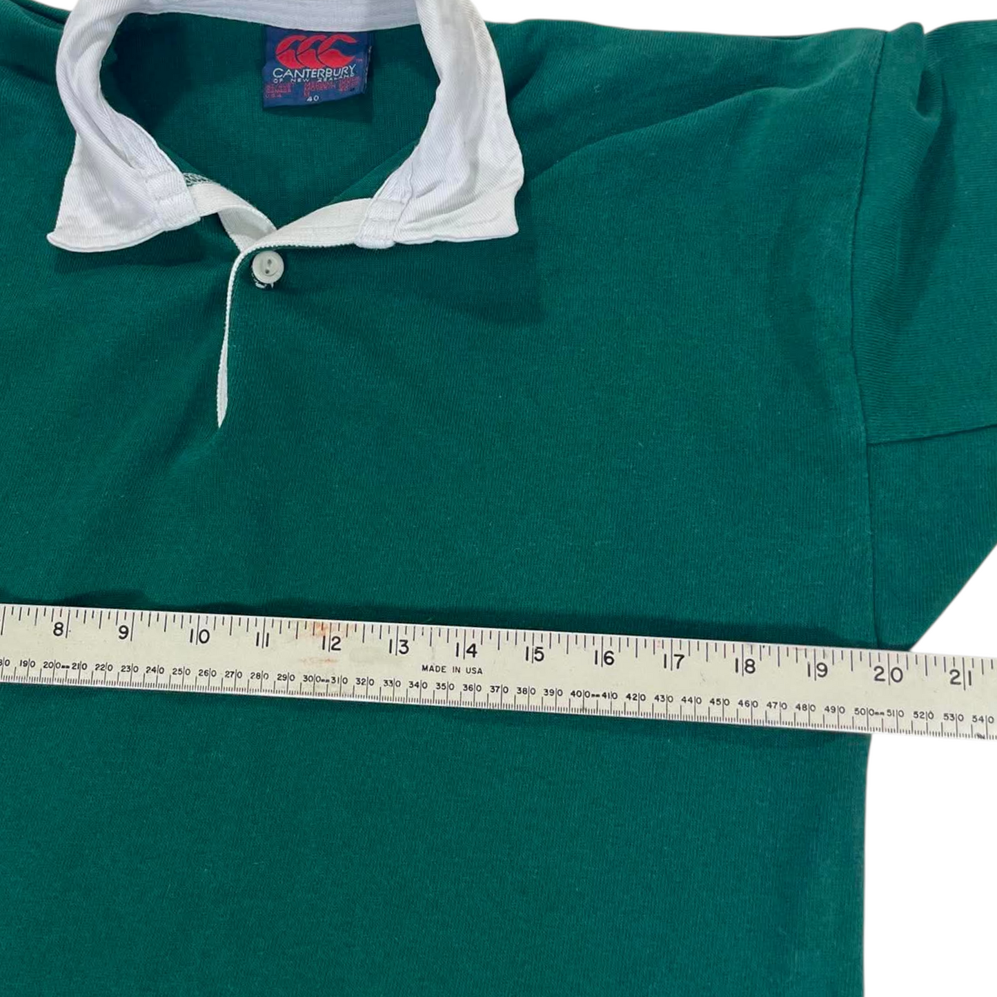 90S CCC GREEN RUGBY SHIRT (M)