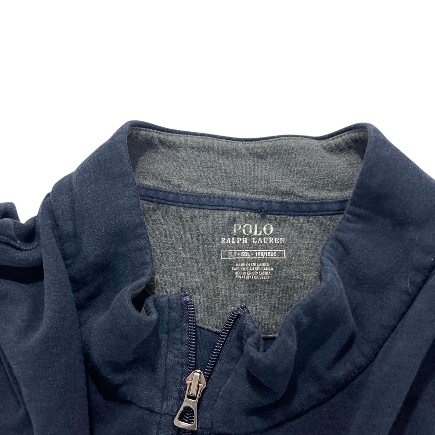 NAVY BLUE RALPH LAUREN QUARTER ZIP (XXL)
