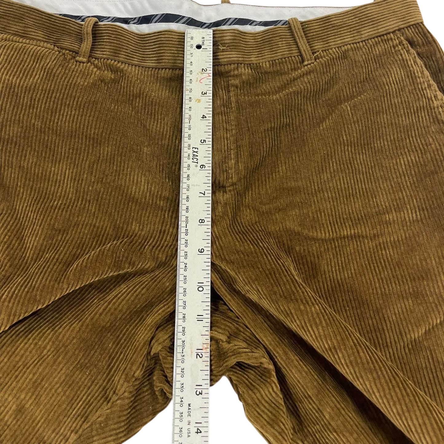 VINTAGE M&S BROWN CORDUROY TROUSERS (40)