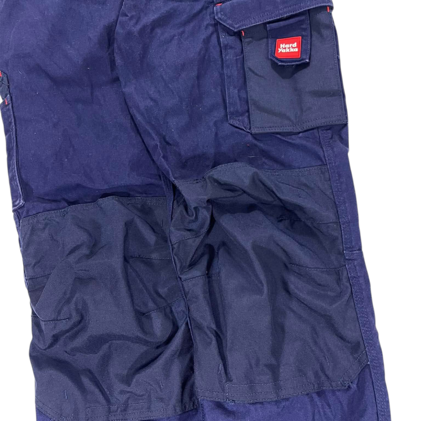 HARD YAKKA NAVY BLUE CARGO PANTS (32)