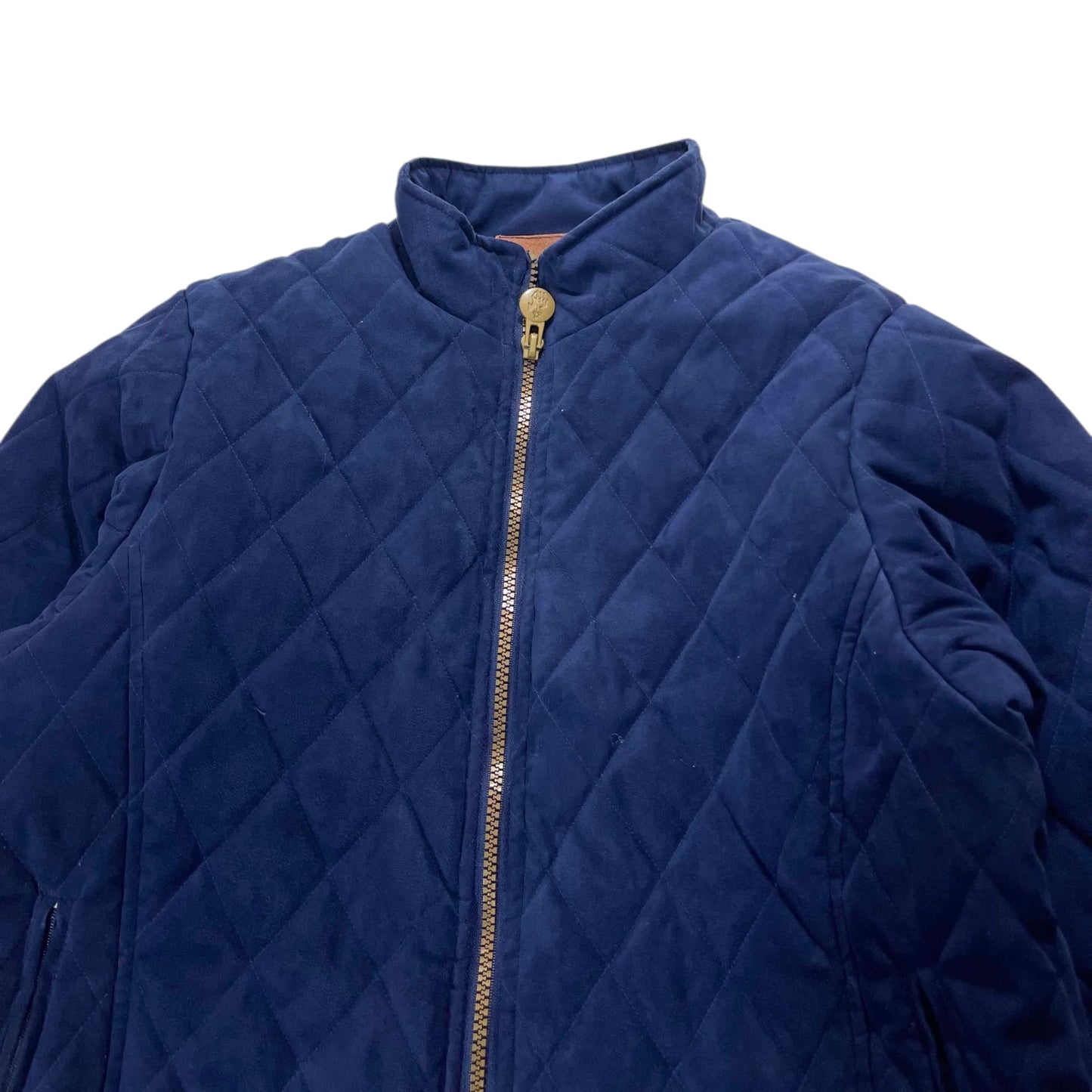 VINTAGE OUTBACK NAVY BLUE QUILTED JACKET (M)