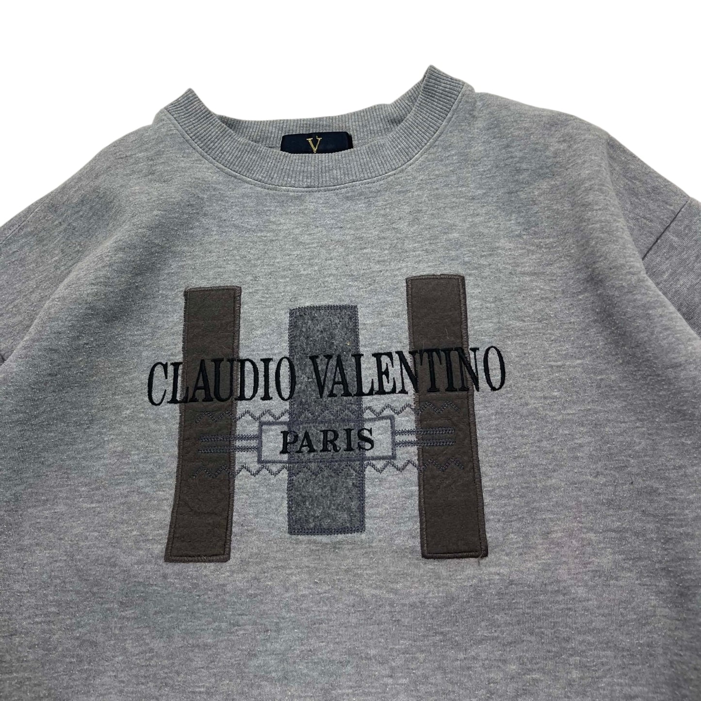 VINTAGE CLAUDIO VALENTINO GREY CREWNECK (L)