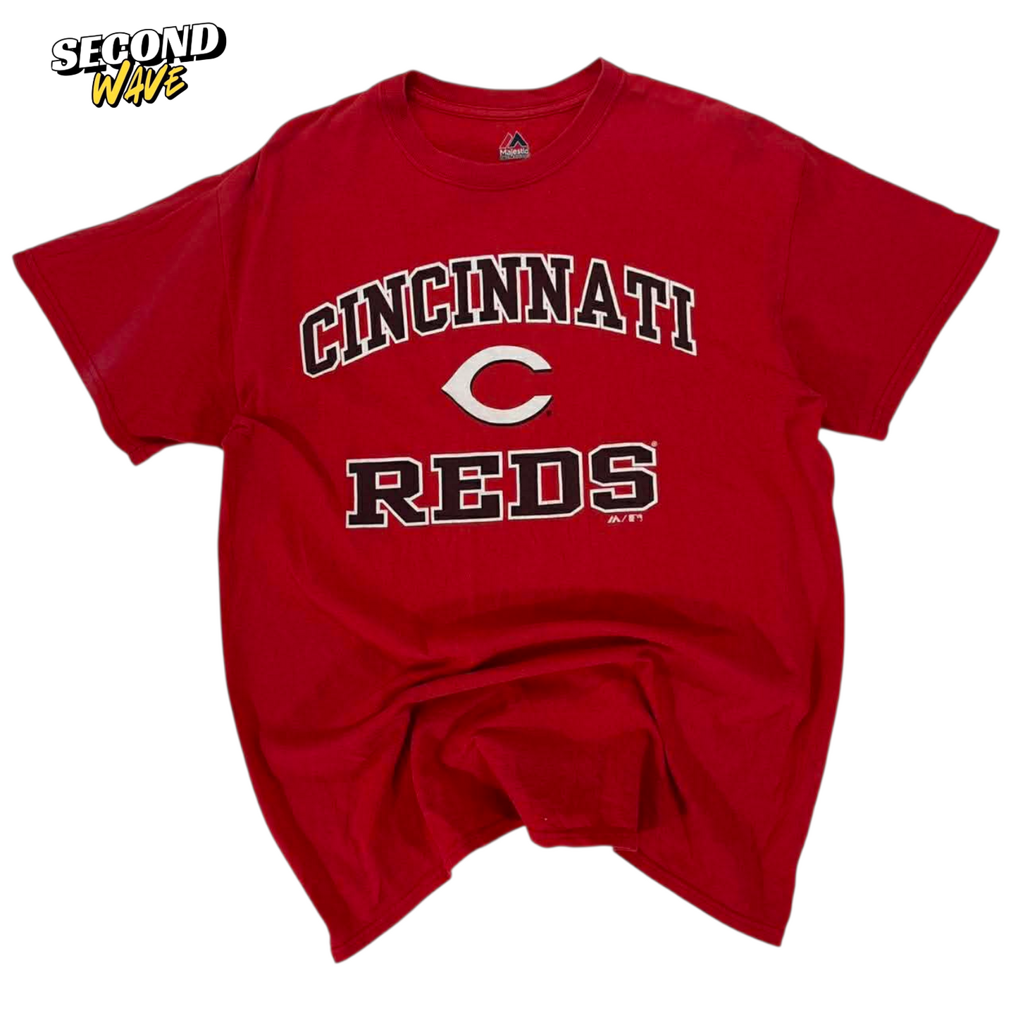 VINTAGE MAJESTIC ATHLETIC CINCINNATI REDS RED T-SHIRT (M)