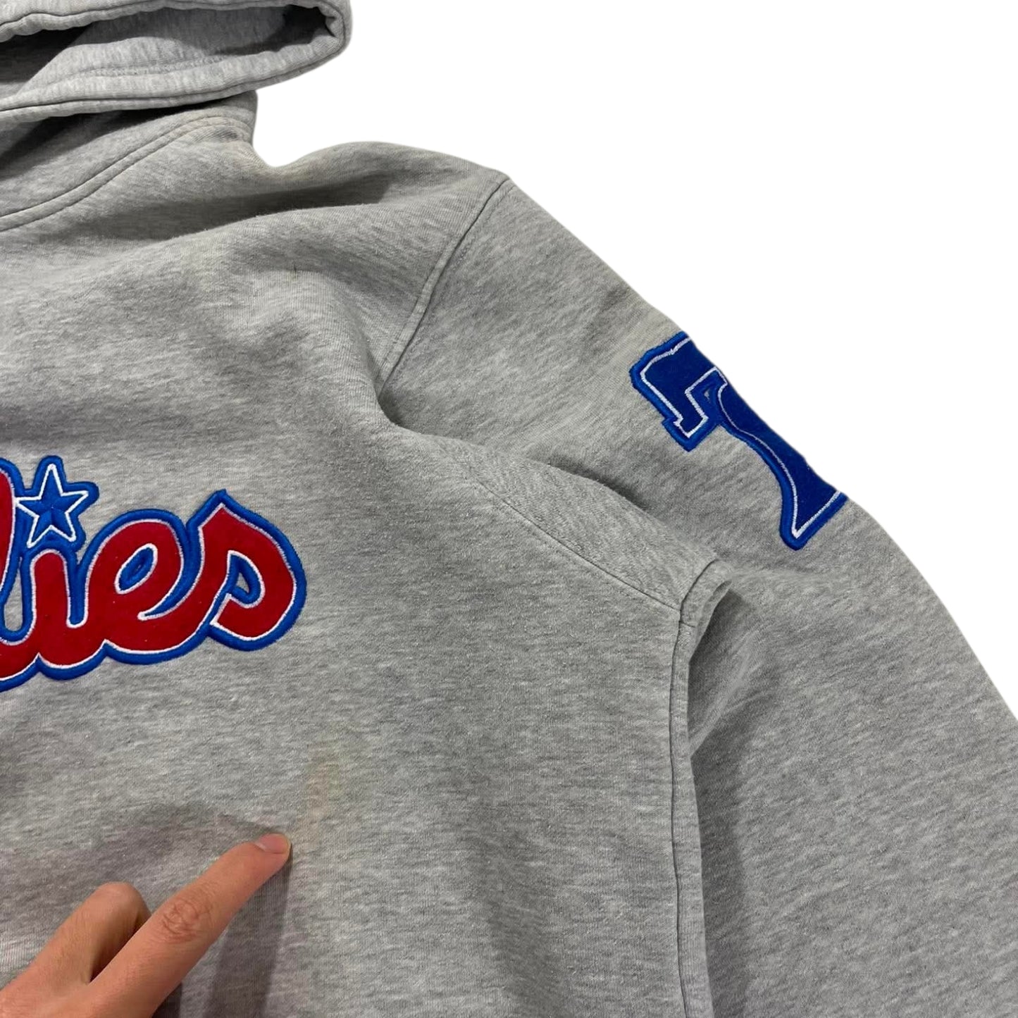 VINTAGE GREY PHILADELPHIA PHILLIES HOODIE (XL)