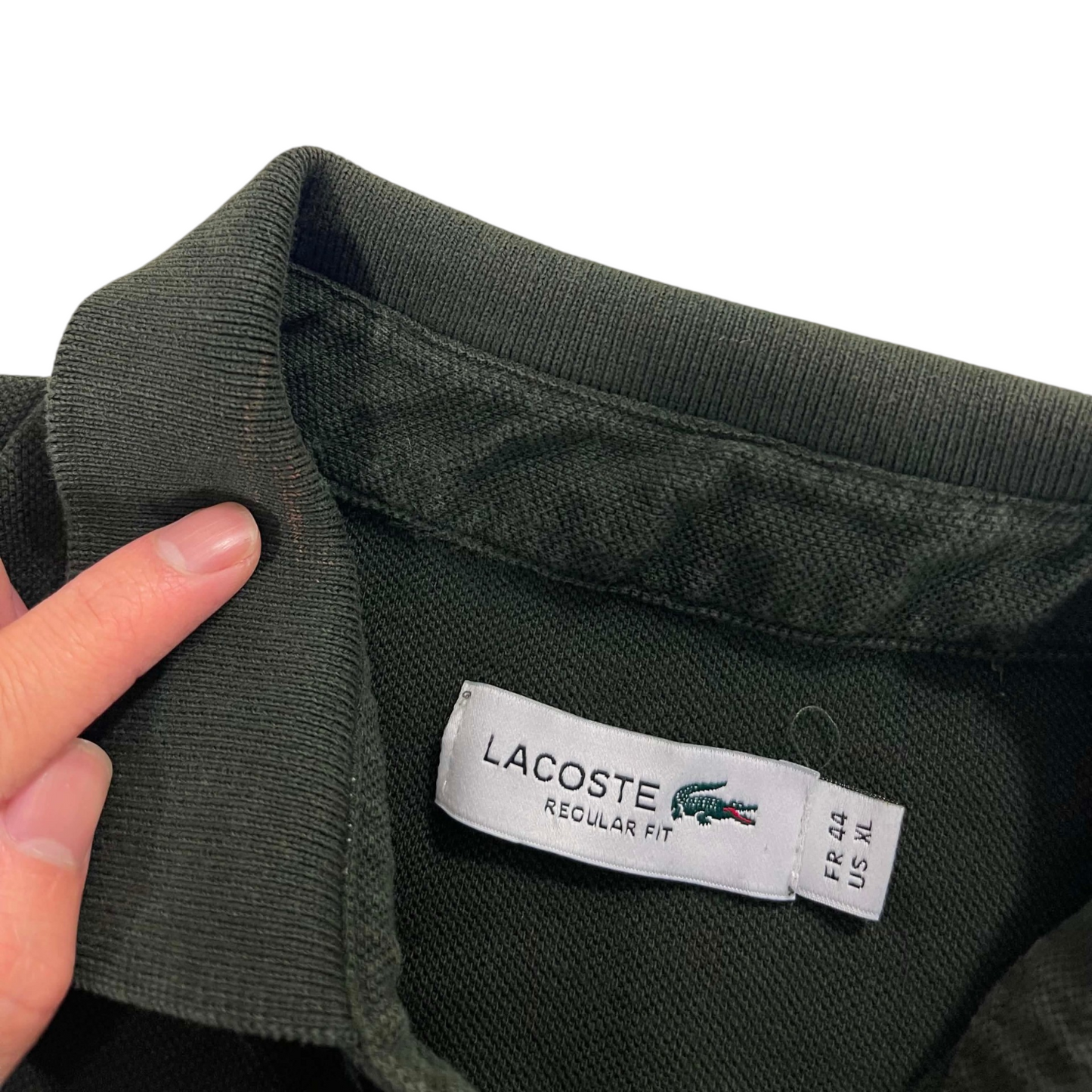 LACOSTE GREEN CROCODILE POLO SHIRT (M)