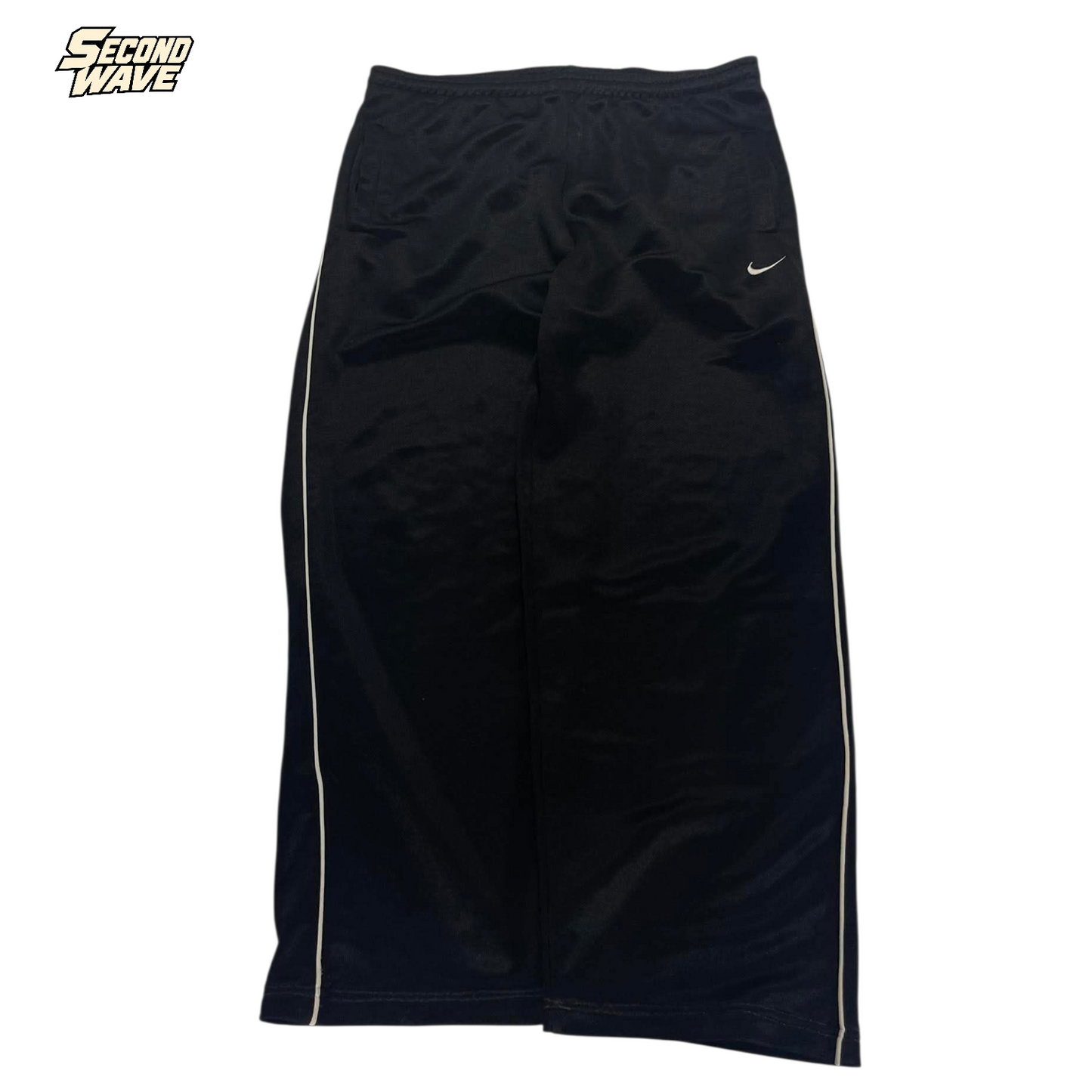 NIKE BLACK & WHITE TRACK PANTS ⁴ (L)