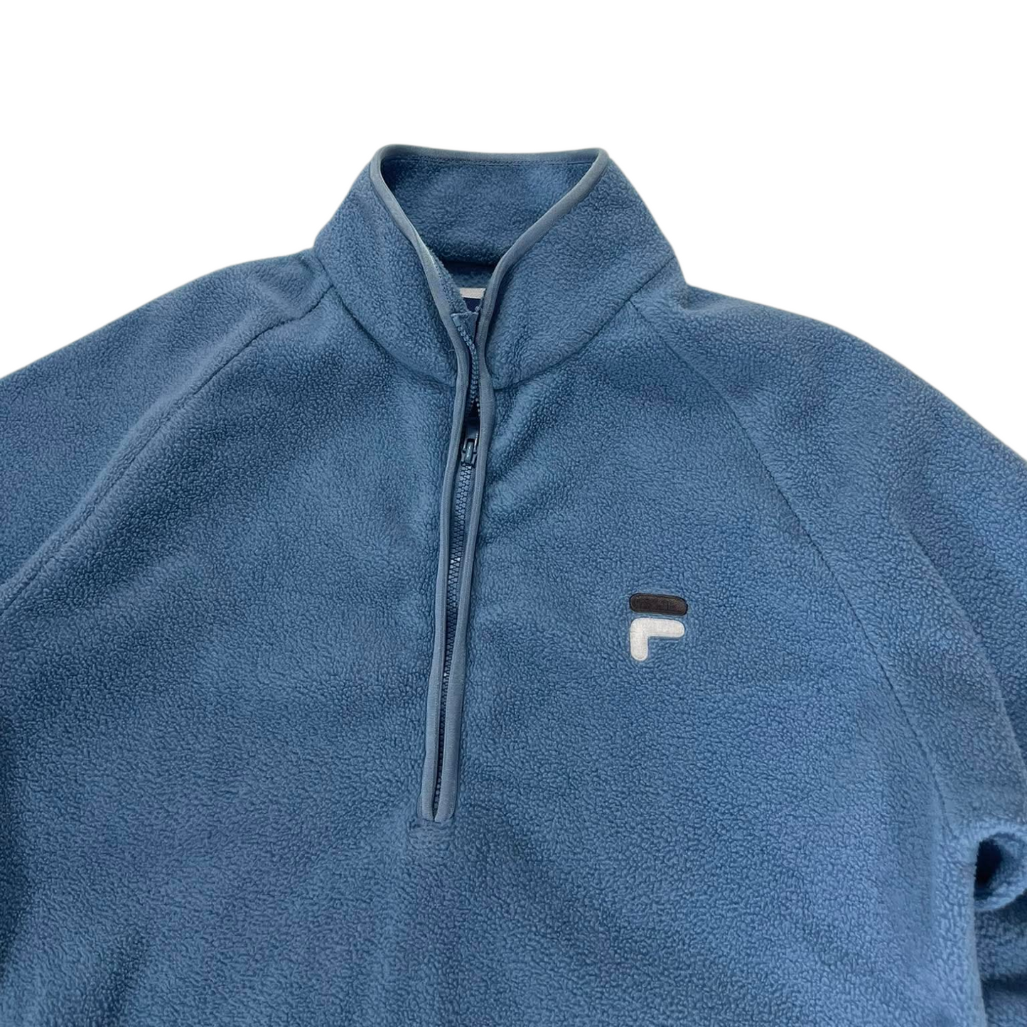 VINTAGE FILA QUARTER ZIP FLEECE (M)