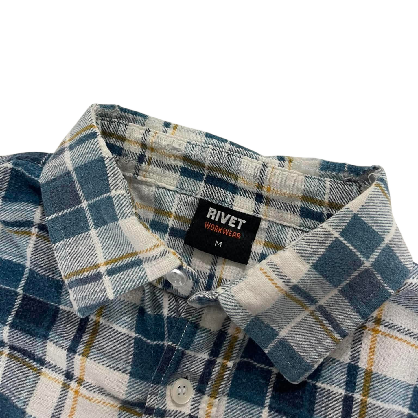 RIVET WORKWEAR BLUE PLAID FLANNEL (M - L)