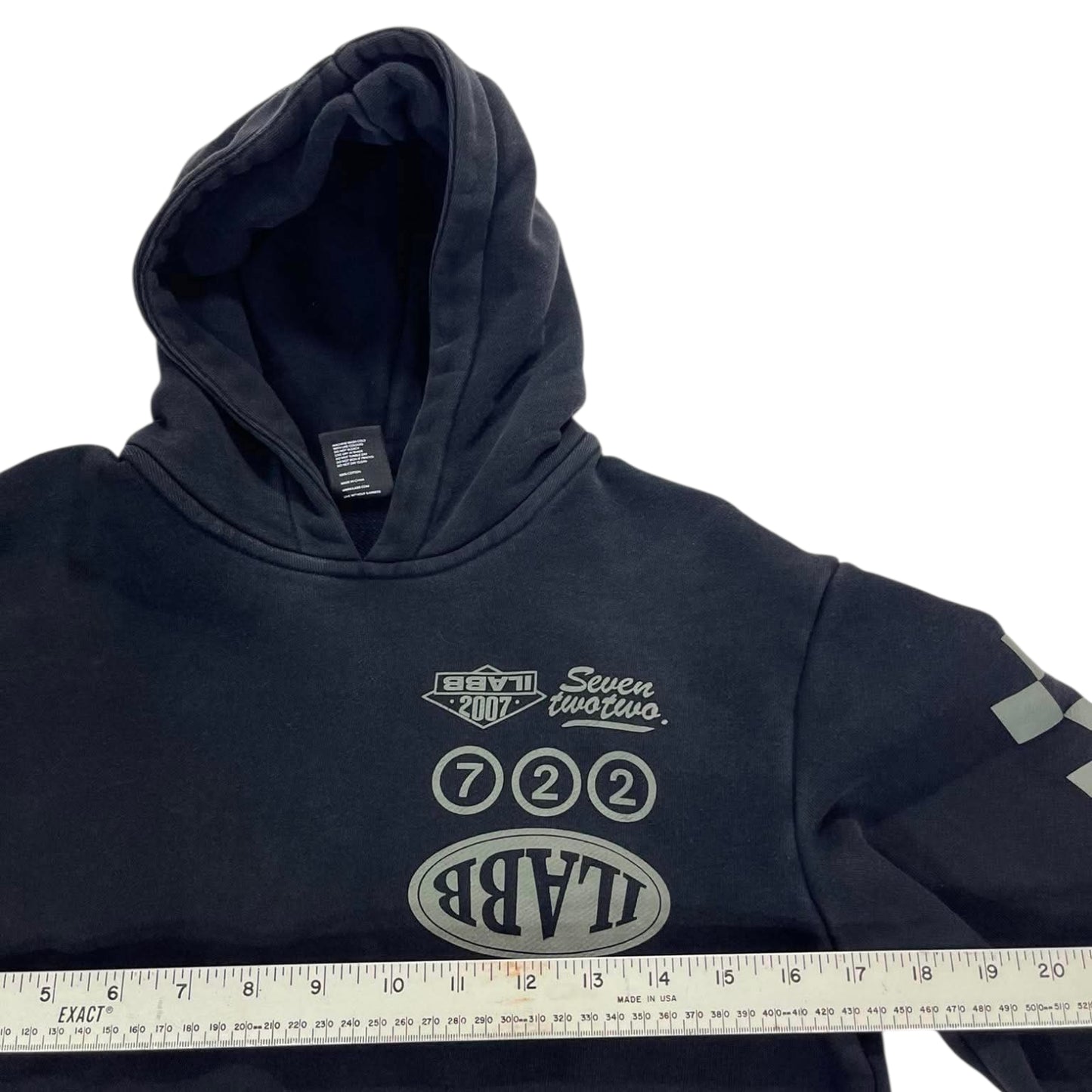 ILABB FADED BLACK HOODIE (XS)