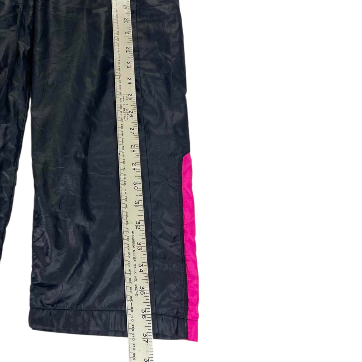 Y2K NIKE BLACK/PINK TRACK PANTS (S-M) ¹²
