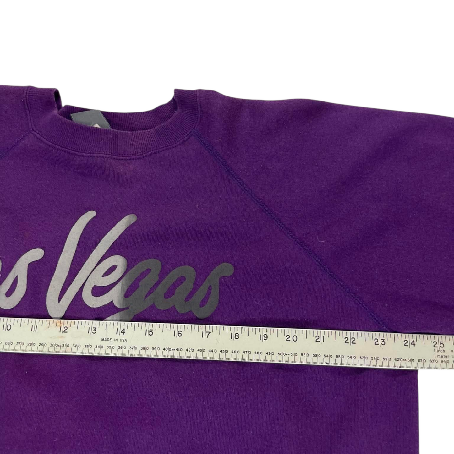 90S LAS VEGAS PURPLE CREWNECK SWEATSHIRT (L)