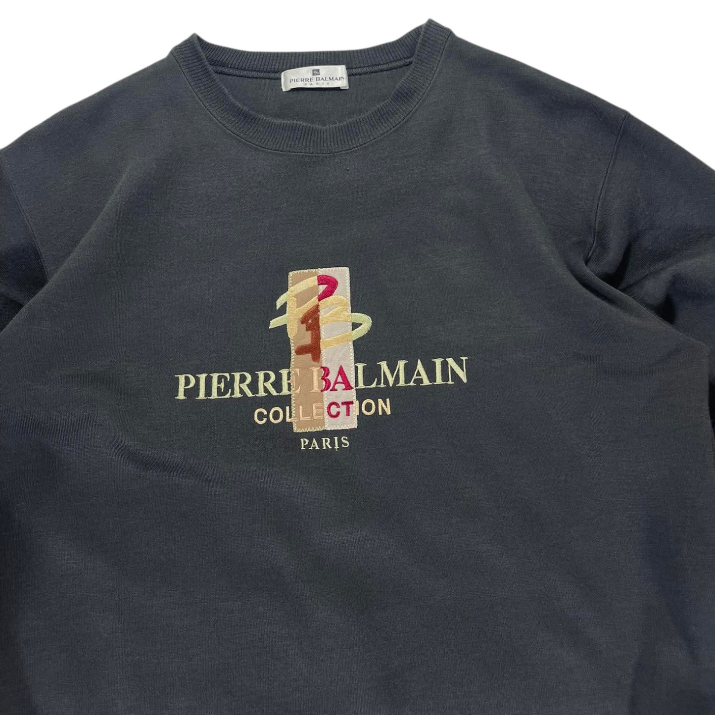 PIERRE BALMAIN PARIS EMBROIDERED CREWNECK (M-L)