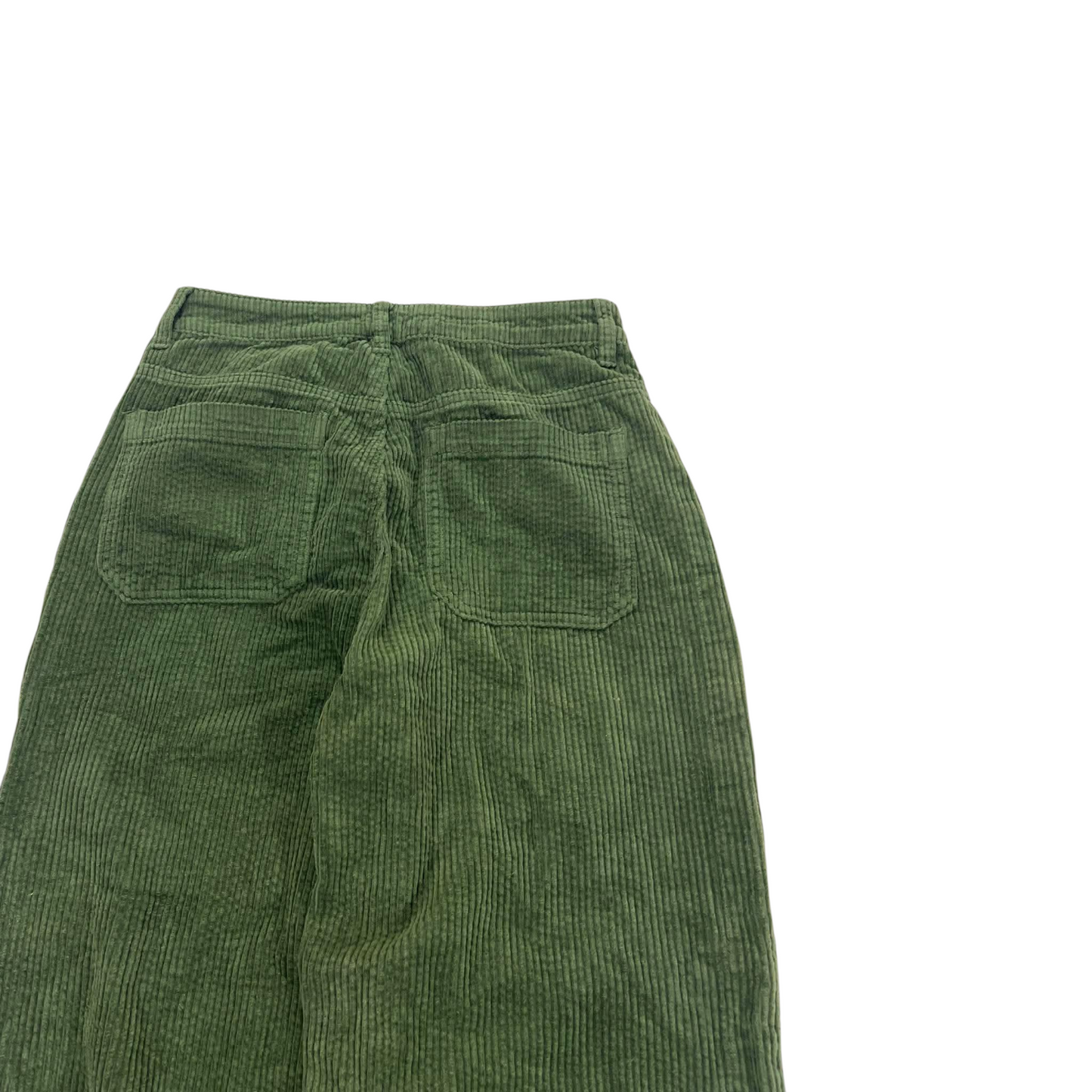 BAGGY GLASSONS GREEN CORDUROY WIDE LEG (10)