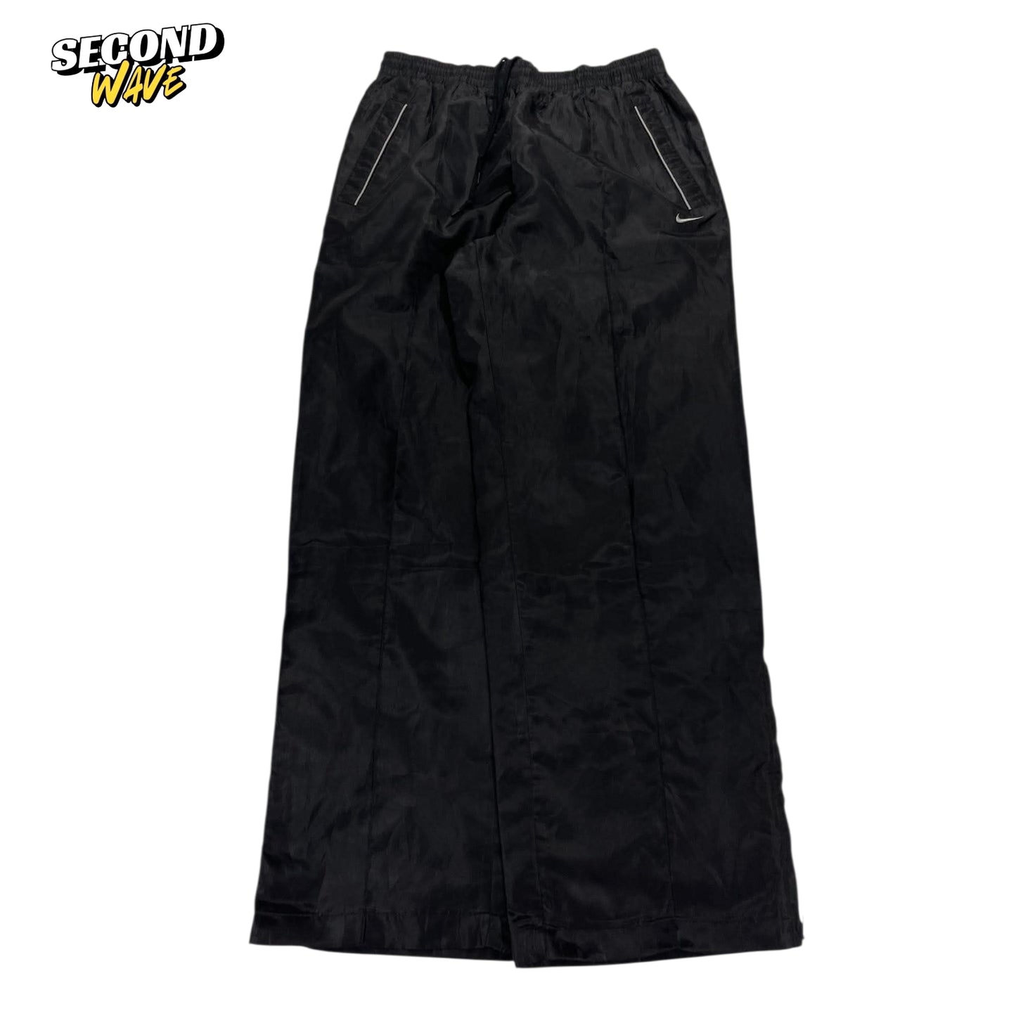VINTAGE NIKE BLACK TRACK PANTS (L)