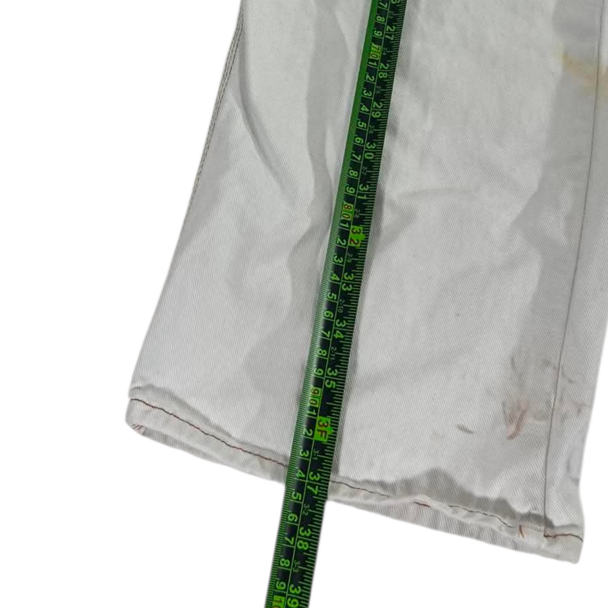 TRASHED GLASSONS WHITE BAGGY PANTS (10)