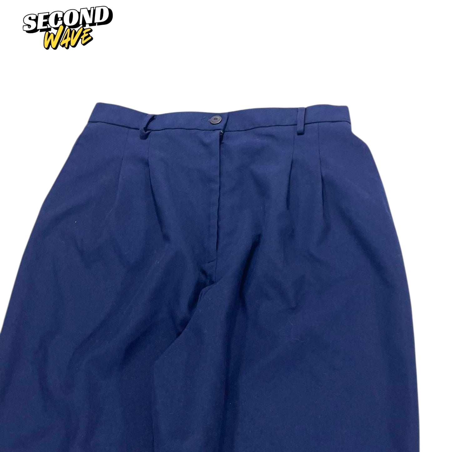 TOWN TREND NAVY BLUE WIDE LEG PANTS (32)