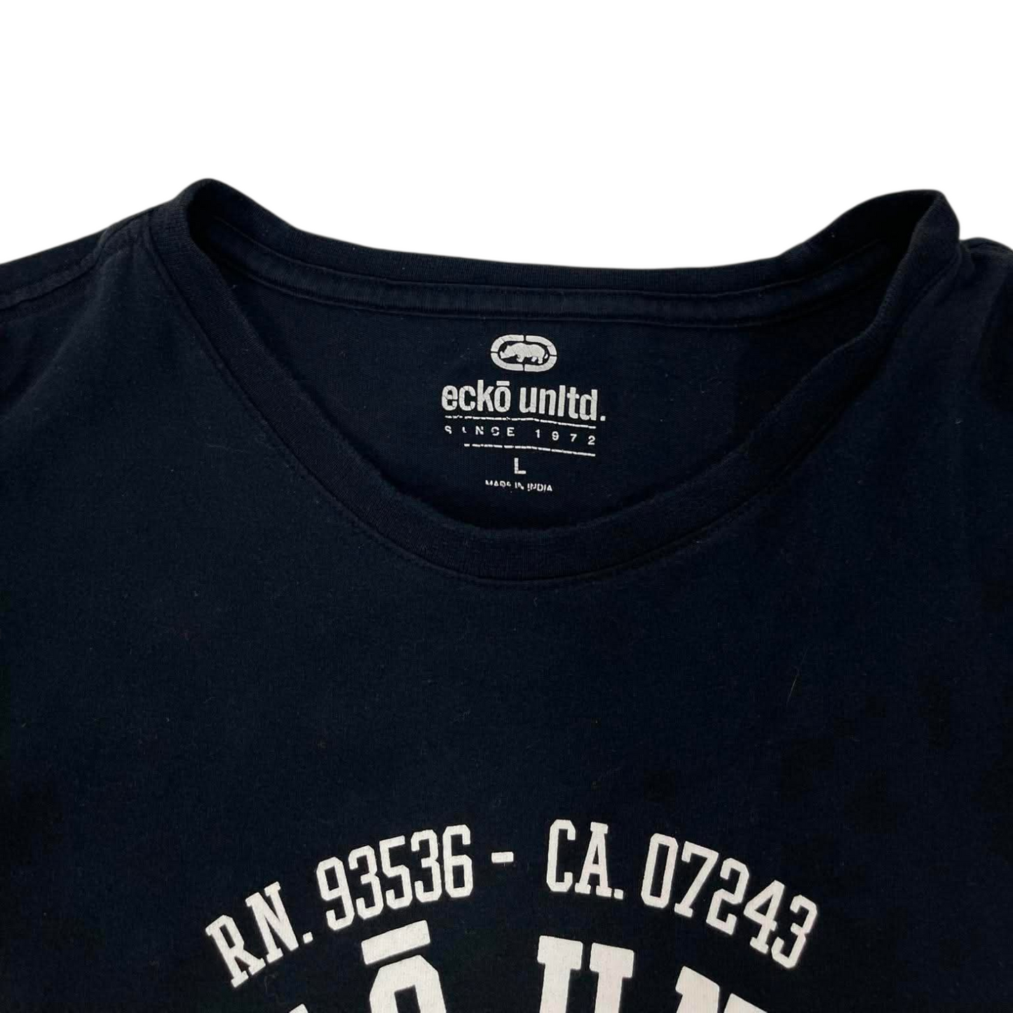 ECKO UNLTED. BLACK GRAPHIC TEE (L)