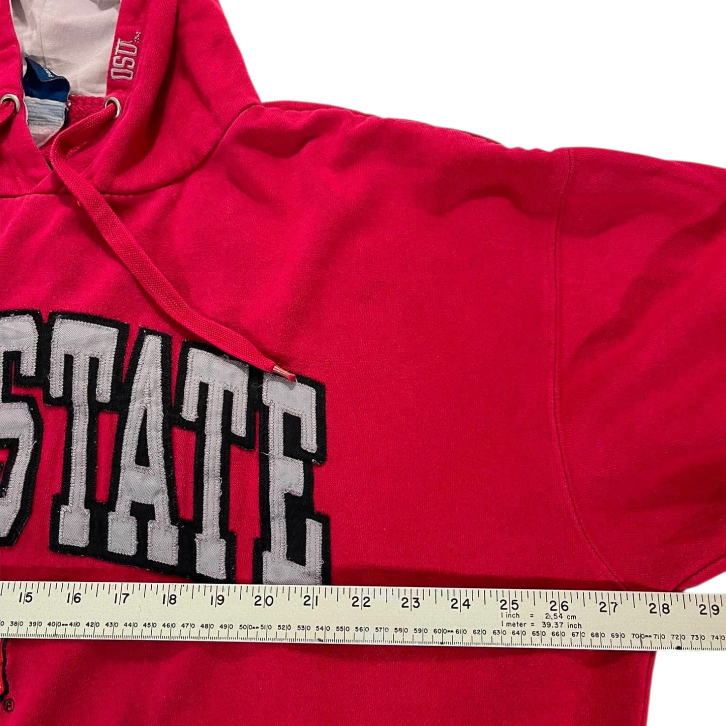 VINTAGE OHIO STATE UNIVERSITY RED HOODIE (XL)