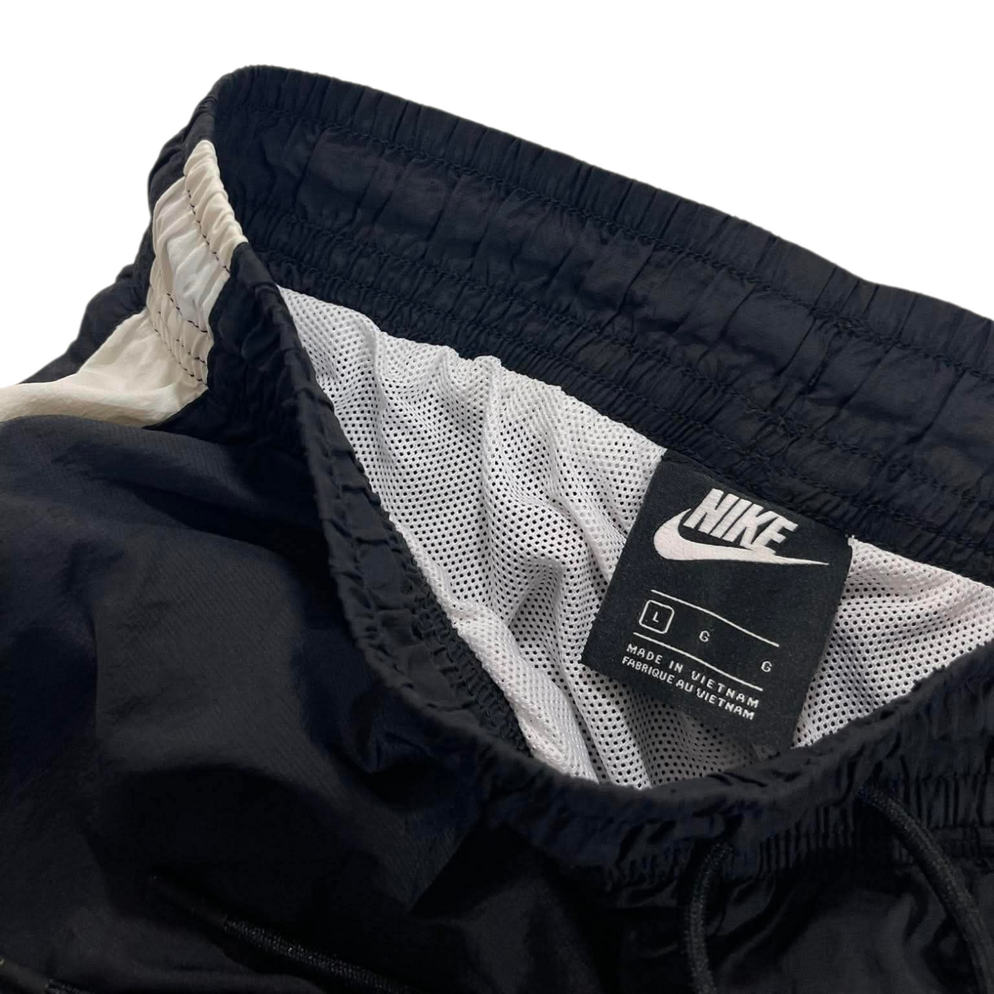 NIKE BLACK/WHITE TRACK PANTS (S-M) ¹⁸