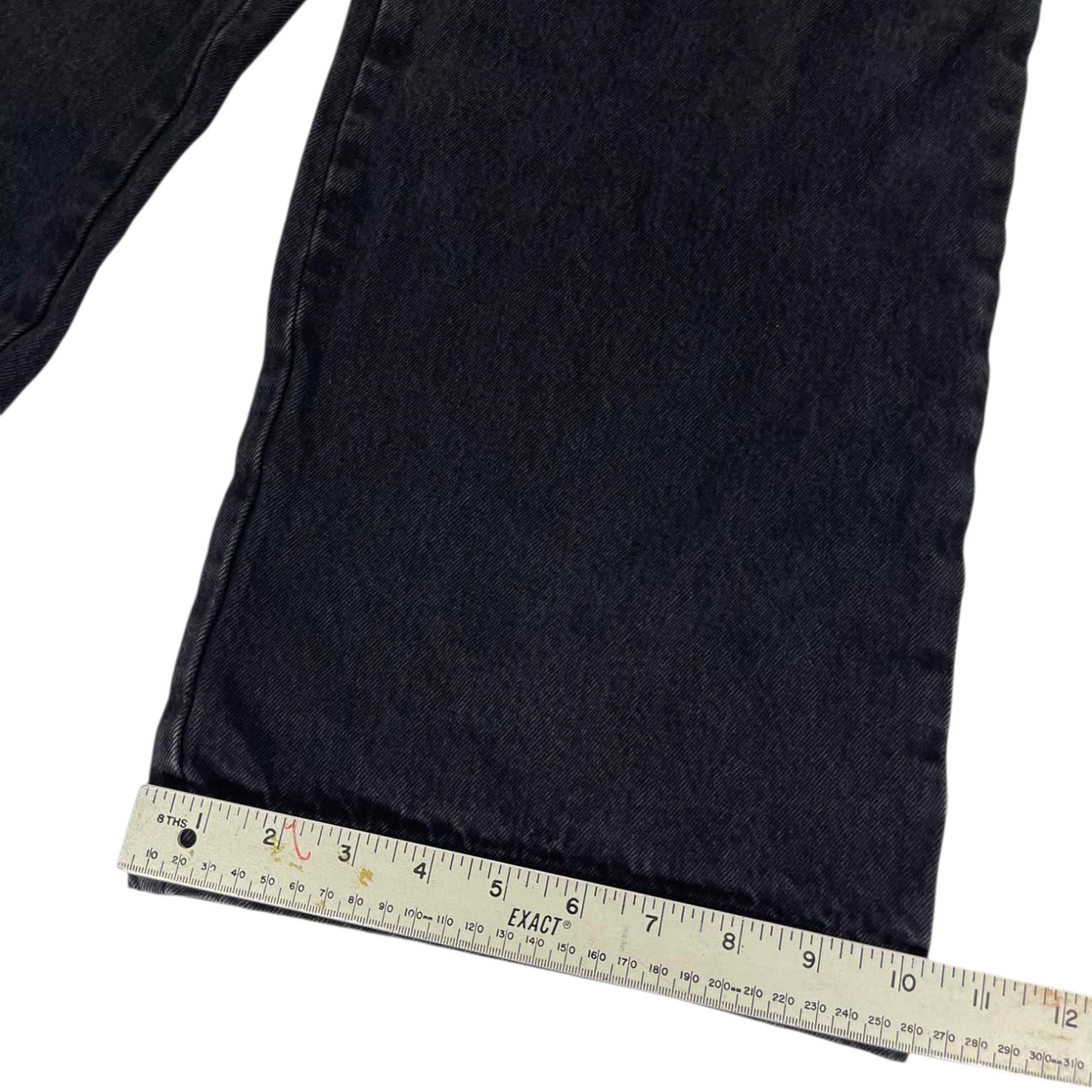 GLASSONS BAGGY BLACK DENIM CARGO PANTS WITH MULTIPLE POCKETS (28)