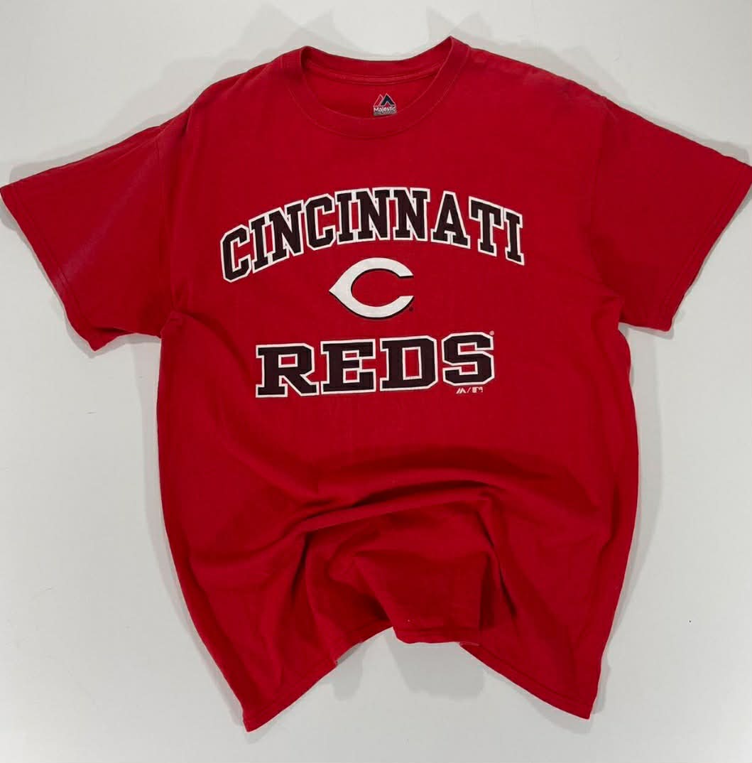 VINTAGE MAJESTIC ATHLETIC CINCINNATI REDS RED T-SHIRT (M)