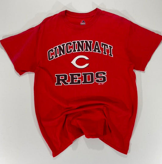 VINTAGE MAJESTIC ATHLETIC CINCINNATI REDS RED T-SHIRT (M)