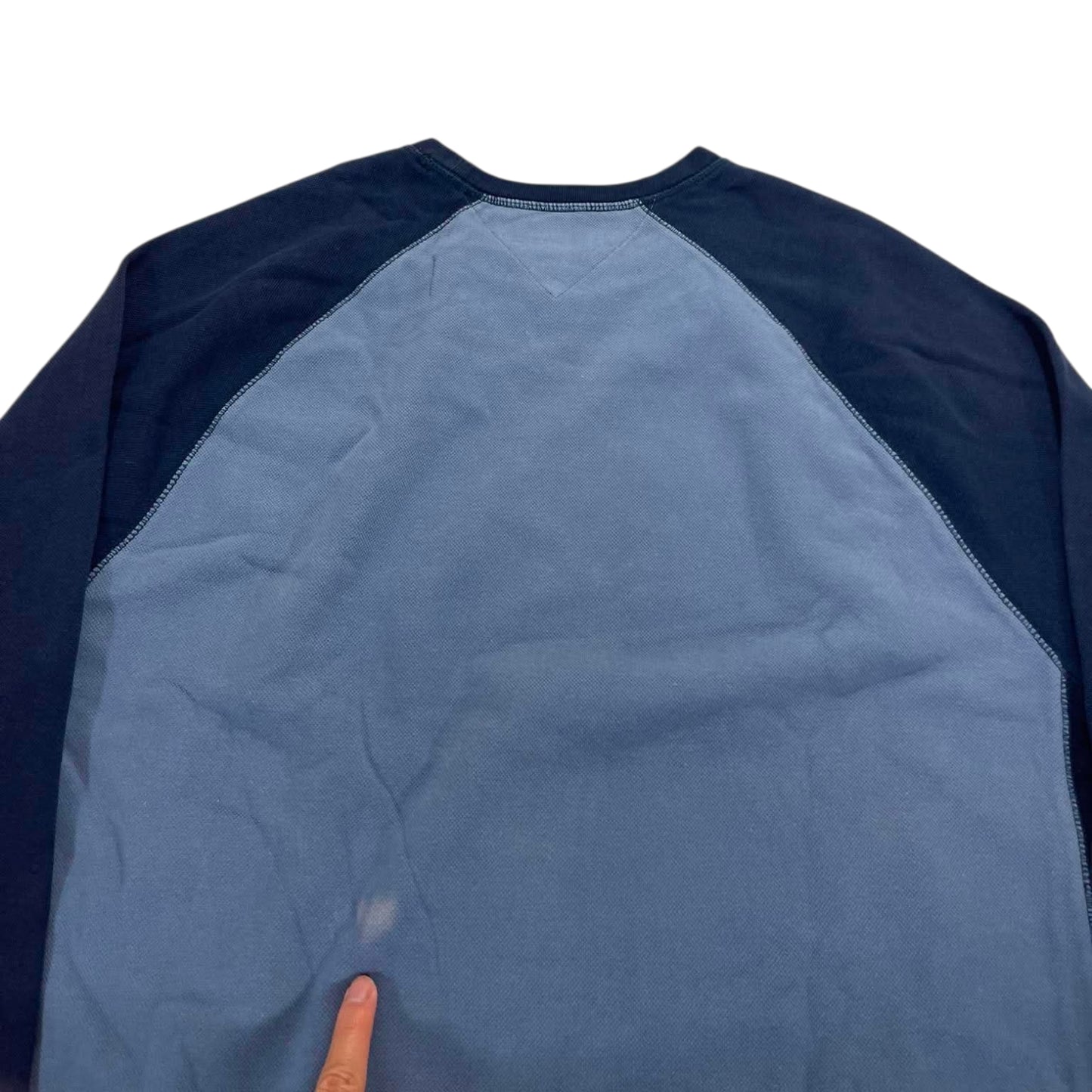 FADED TOMMY HILFIGER NAVY BLUE SWEATSHIRT (L)