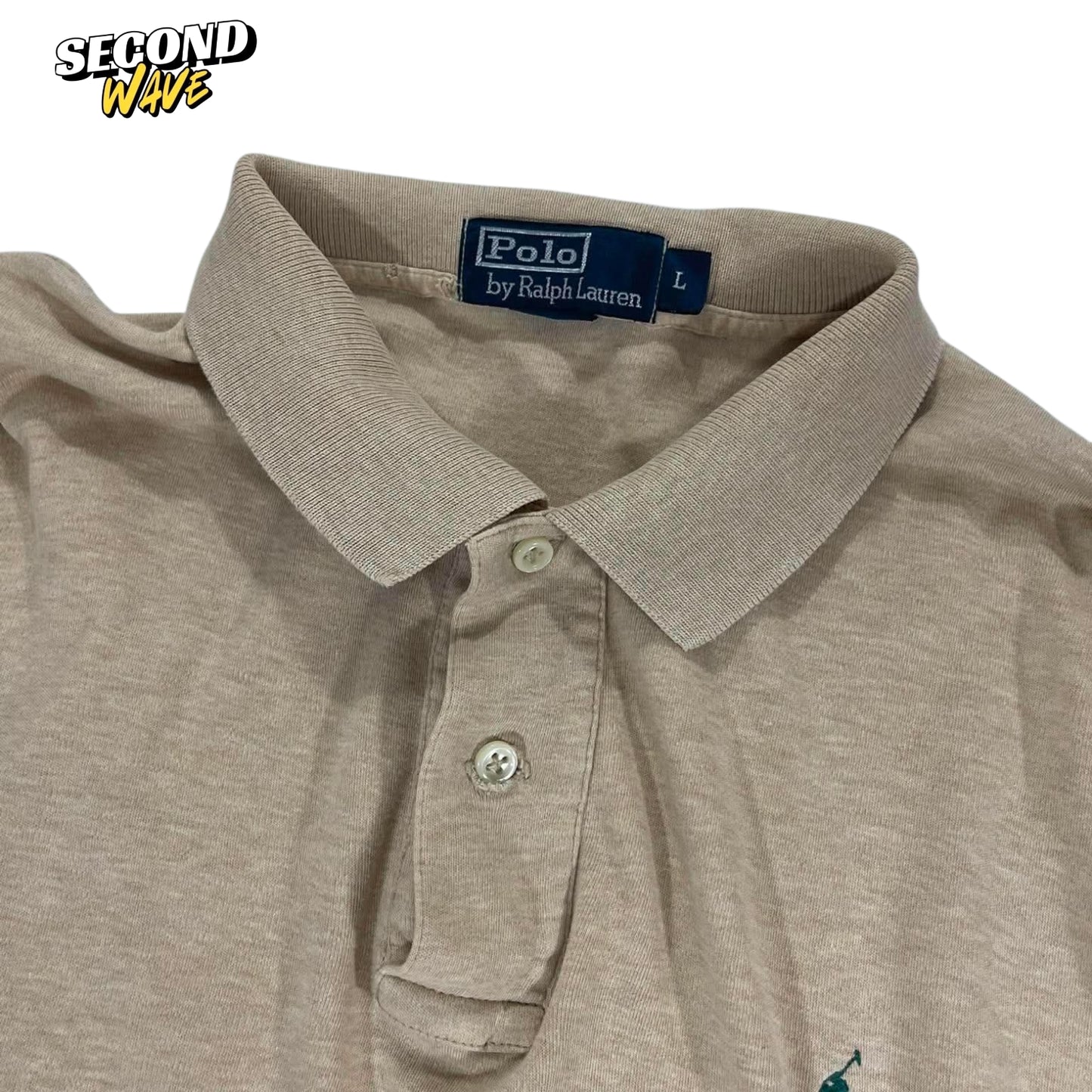 VINTAGE RALPH LAUREN TAN LONGSLEEVE (L)