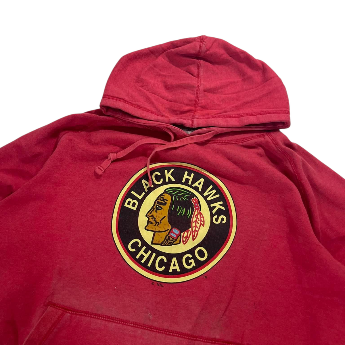 CHICAGO BLACKHAWKS RED HOODIE (M - LARGE)