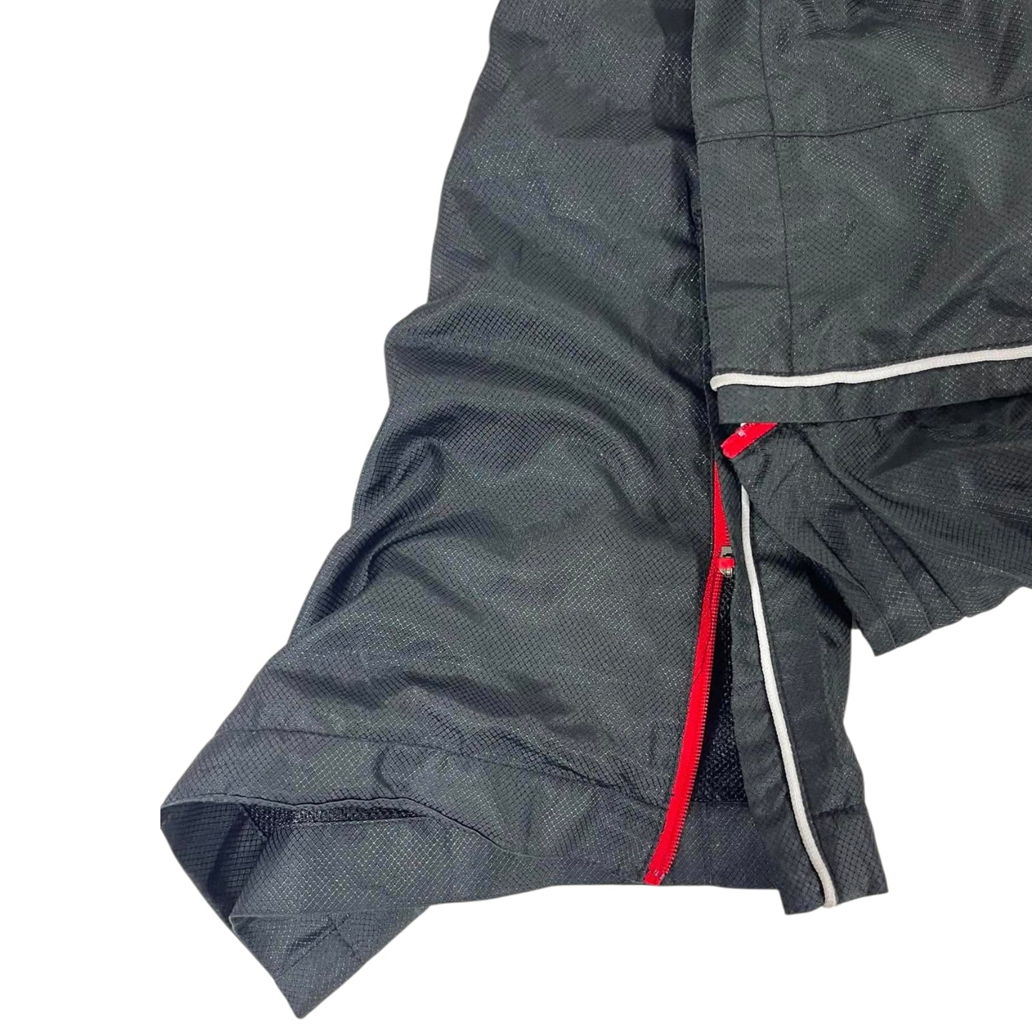 NIKE BLACK AND RED TRACK PANTS (XL)